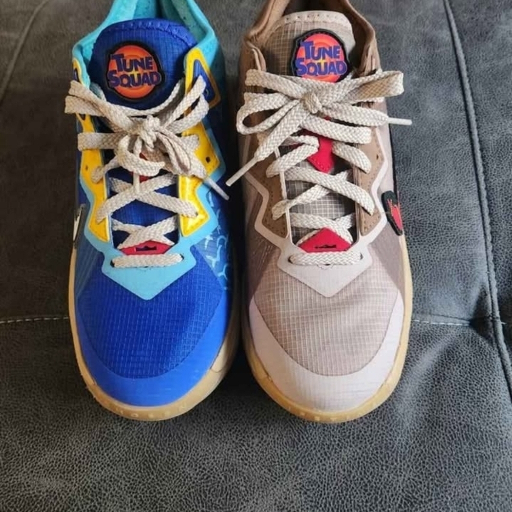 Nike Kids Sneakers - Blue and Tan